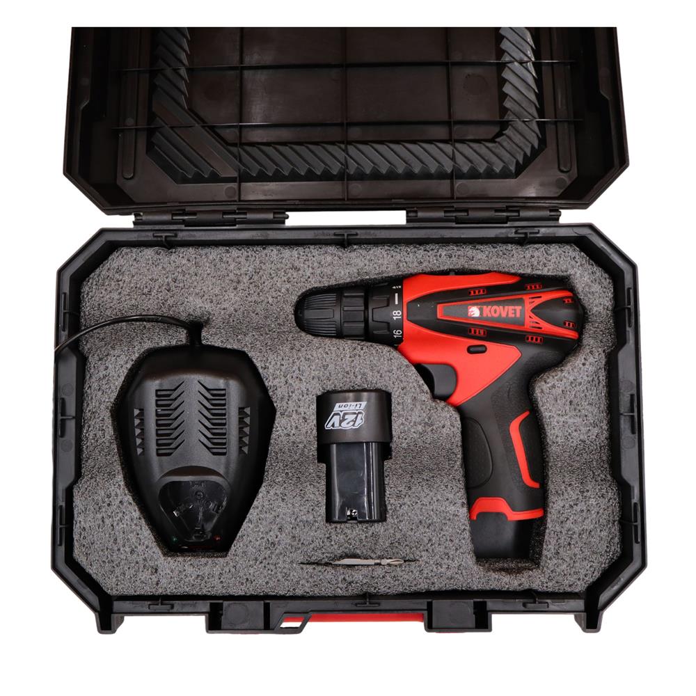 สว่านไร้สาย (พร้อมแบตเตอรี่) KOVET KD60127 12 โวลต์