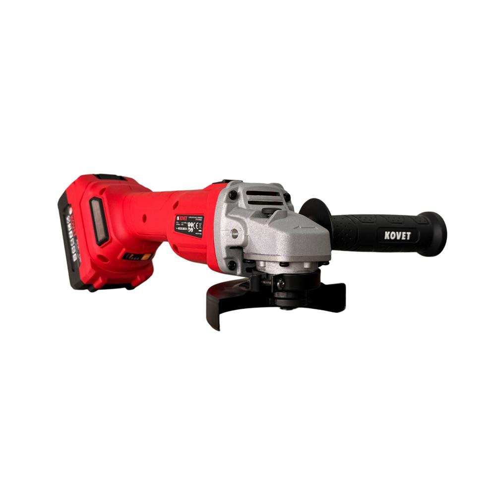 เครื่องเจียรไร้สาย 4 นิ้ว (พร้อมแบตเตอรี่) KOVET KD-6851 21 โวลต์