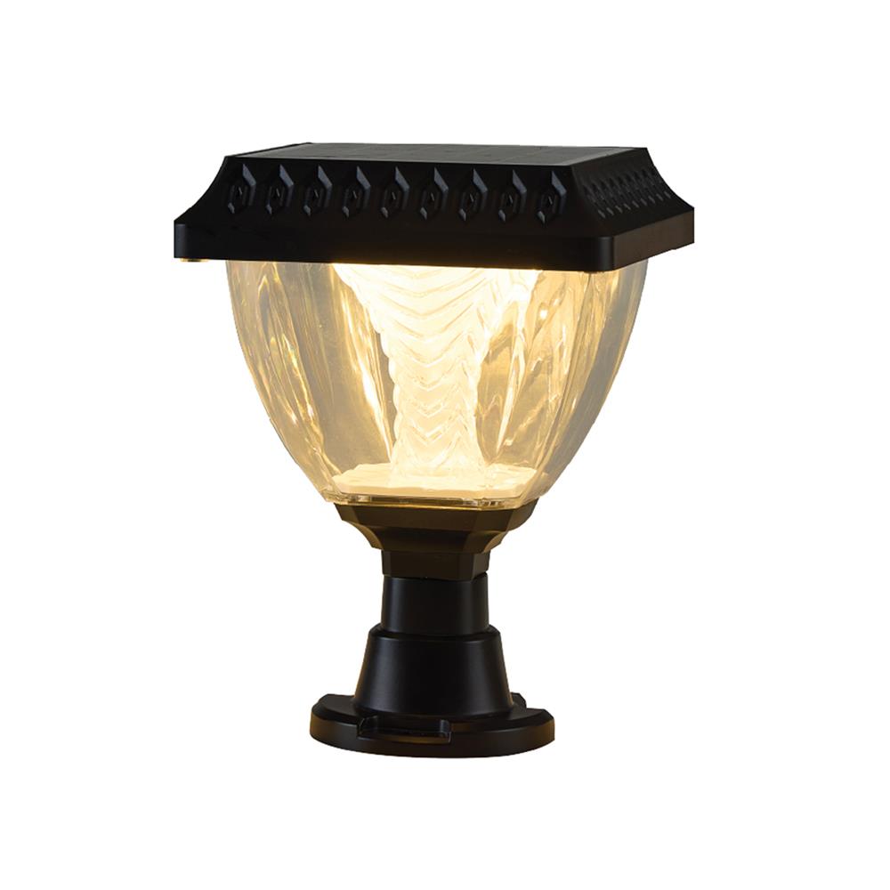 ไฟหัวเสา SOLAR SHINING S-PTL03B 50 วัตต์ DAYLIGHT/COOL WHITE/WARM WHITE สีดำ