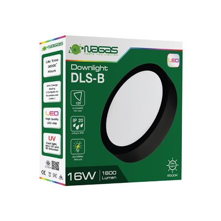 ดาวน์ไลท์ LED NAGAS DLS-B 6 นิ้ว 16 วัตต์ DAYLIGHT สีดำ_4