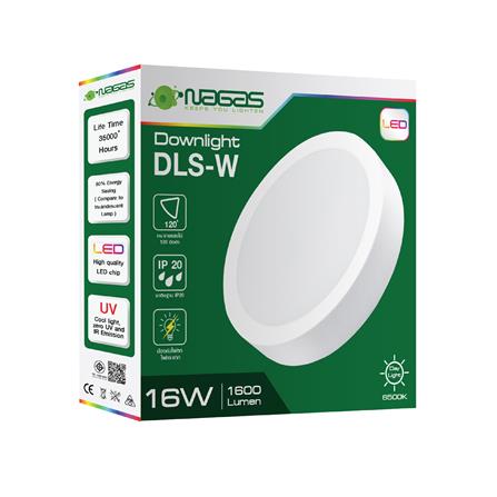 ดาวน์ไลท์ LED NAGAS DLS-W 6 นิ้ว 16 วัตต์ DAYLIGHT สีขาว_4