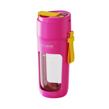 เครื่องปั่นน้ำผลไม้พกพา AT HOME 10HO00087 0.34 ลิตร สีชมพู_1