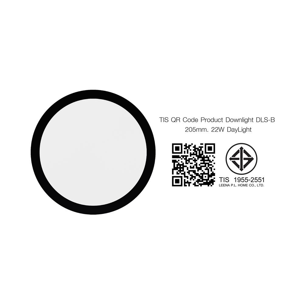 ดาวน์ไลท์ LED NAGAS DLS-B 8 นิ้ว 22 วัตต์ DAYLIGHT สีดำ