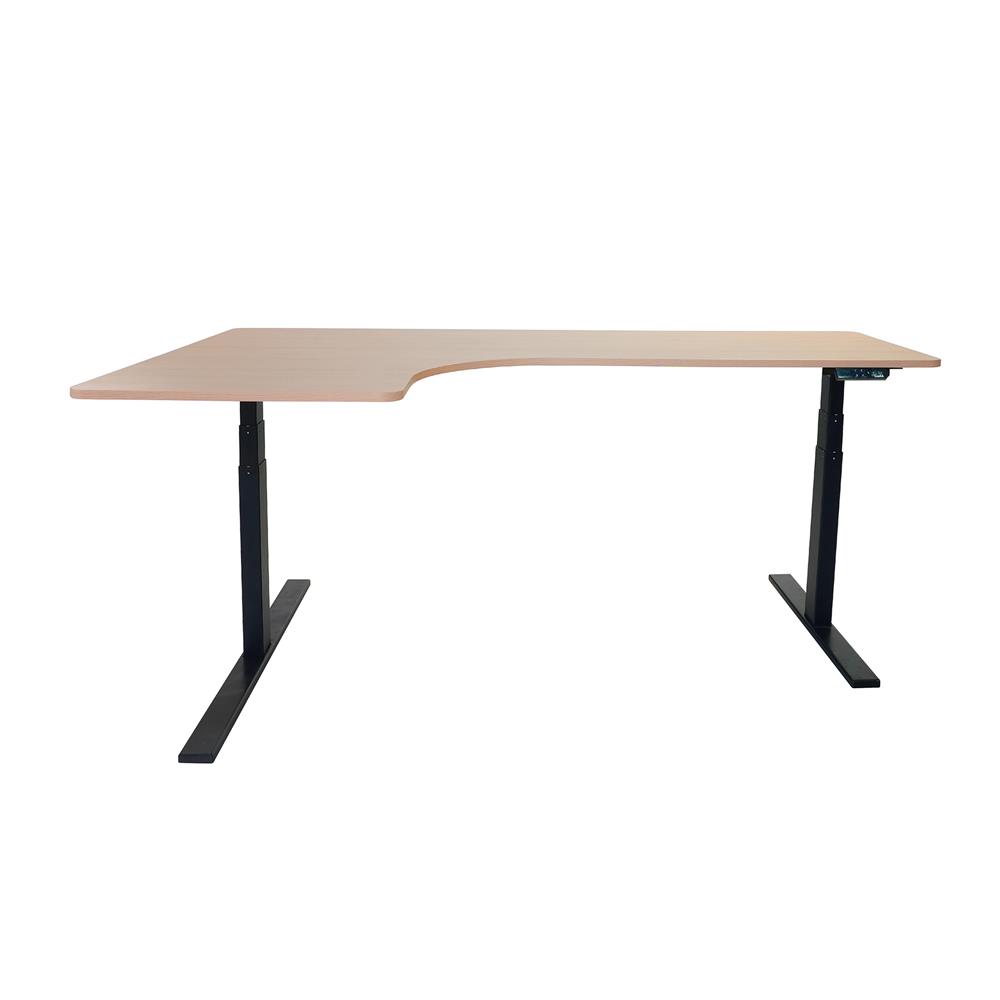 โต๊ะปรับระดับไฟฟ้า BEWELL TBS6-TOP10 160 ซม. สีโอ๊ค/ดำ
