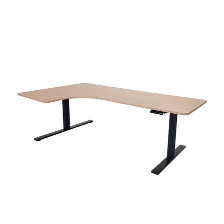 โต๊ะปรับระดับไฟฟ้า BEWELL TBS6-TOP10 160 ซม. สีโอ๊ค/ดำ_2