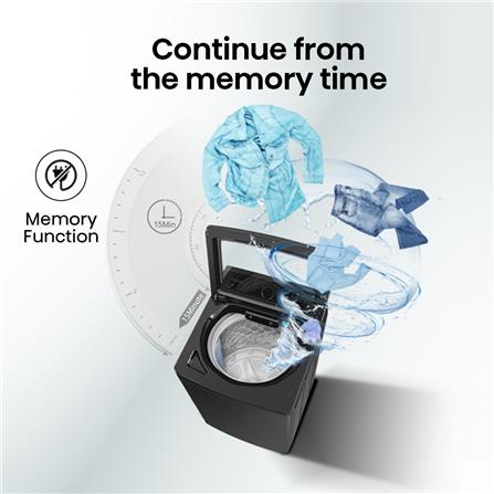 เครื่องซักผ้าฝาบน HISENSE WT90F30 9 กก. สีดำ_9