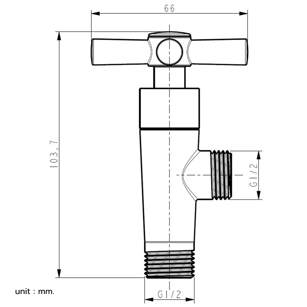 วาล์วฝักบัว 1 ทาง MOYA MY-8202