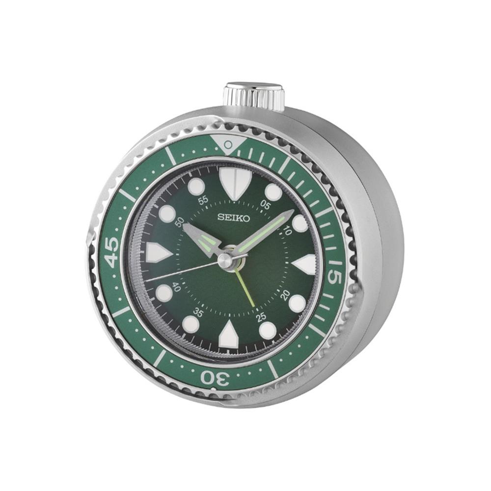 นาฬิกาปลุก SEIKO CLOCKS QHE207A 4x3.8 นิ้ว สีเงิน