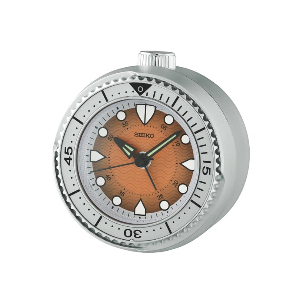 นาฬิกาปลุก SEIKO CLOCKS QHE207T 4x3.8 นิ้ว สีเงิน