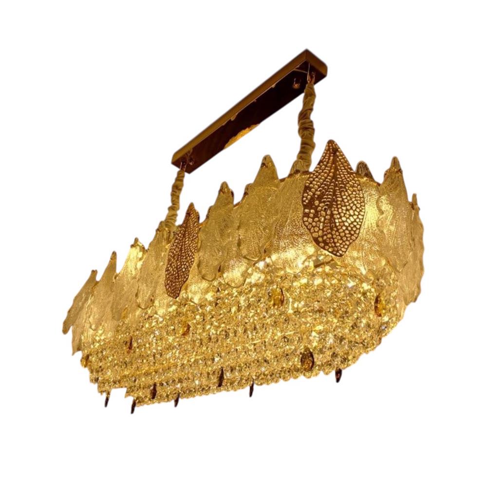 ไฟช่อ L&E 01-03160 สีน้ำตาล/ทอง/ใส 12 หัว