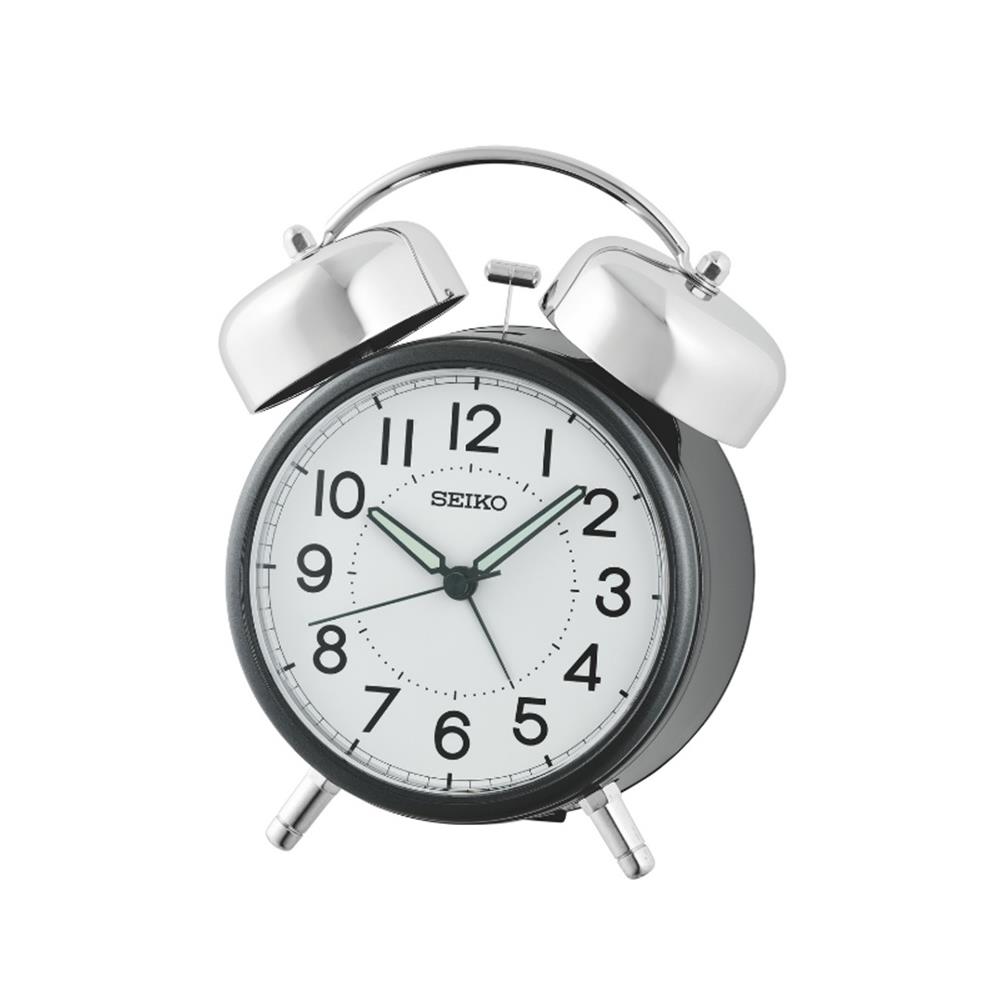 นาฬิกาปลุก SEIKO CLOCKS QHK063K 5.9x4.8 นิ้ว สีดำ
