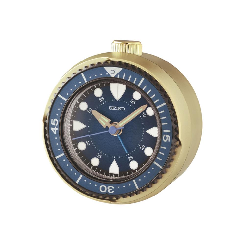 นาฬิกาปลุก SEIKO CLOCKS QHE207G 4x3.8 นิ้ว สีทอง