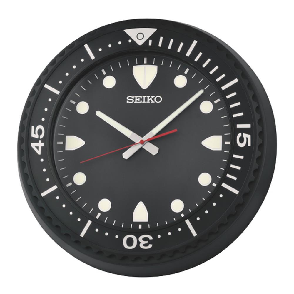 นาฬิกาแขวน SEIKO CLOCKS QXA849K 17.6 นิ้ว สีดำ