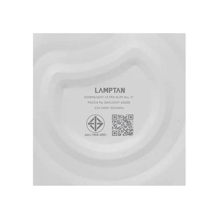 ดาวน์ไลท์ LED LAMPTAN SLIM 6 นิ้ว 9 วัตต์ DAYLIGHT สีขาว (แพ็ก 4 ชิ้น)_8