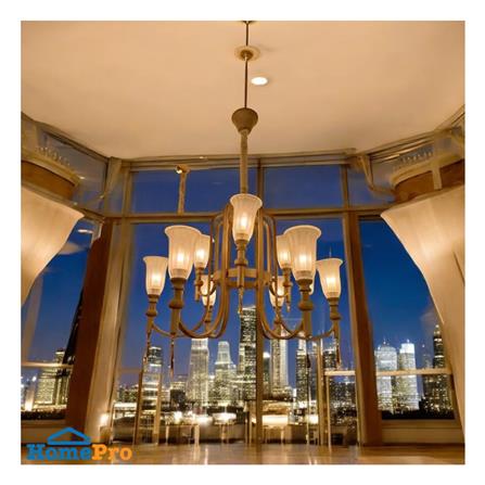 ไฟช่อ LUMAX 01-03162 สีขาว/ทอง 9 หัว_1