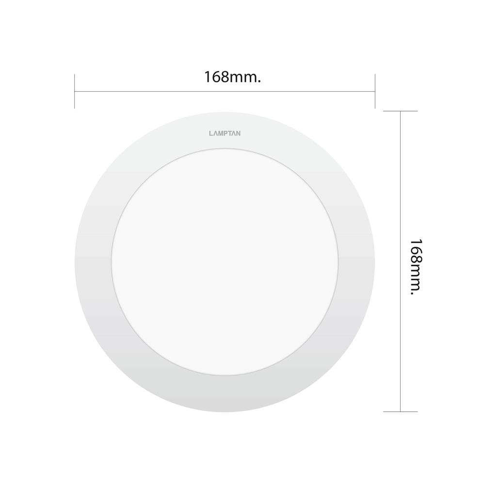 ดาวน์ไลท์ LED LAMPTAN SLIM 6 นิ้ว 12 วัตต์ DAYLIGHT สีขาว (แพ็ก 4 ชิ้น)