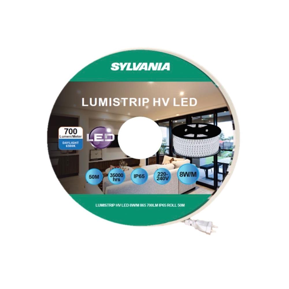 ไฟเส้น LED SYLVANIA LUMISTRIP HV LED 8 วัตต์/เมตร DAYLIGHT 50 เมตร