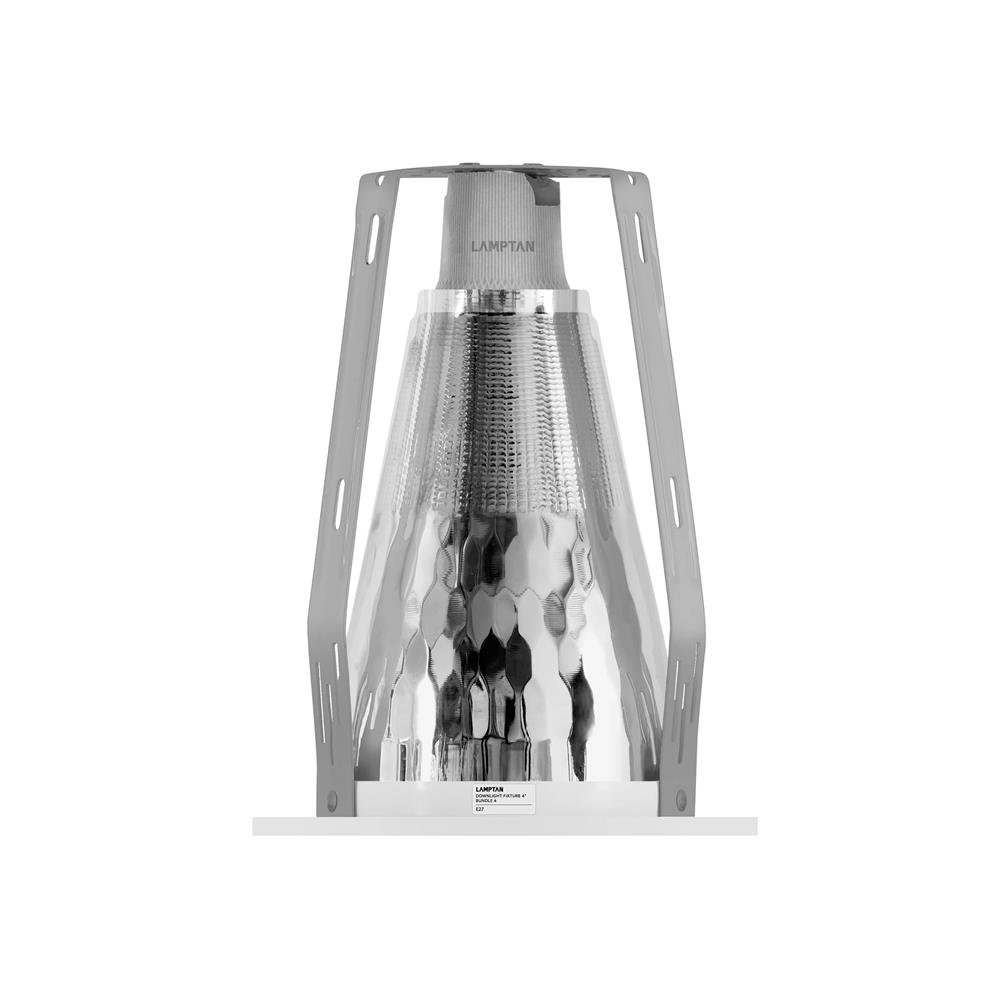 ดาวน์ไลท์ LAMPTAN BUNDLE 6 นิ้ว สีขาว E27 (แพ็ก 4 ชิ้น)