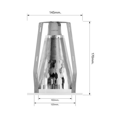 ดาวน์ไลท์ LAMPTAN BUNDLE 4 นิ้ว สีขาว E27 (แพ็ก 4 ชิ้น)_5
