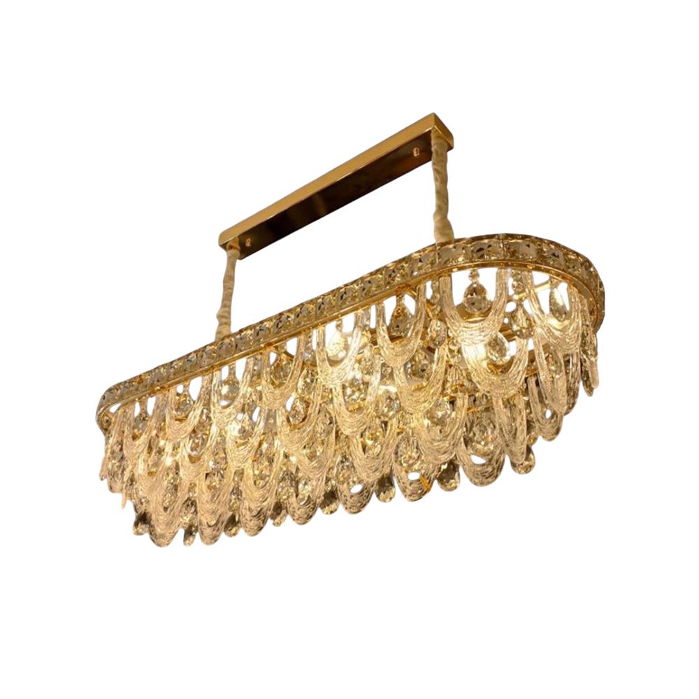 ไฟช่อ L&E 01-03158 สีทอง/ใส 12 หัว