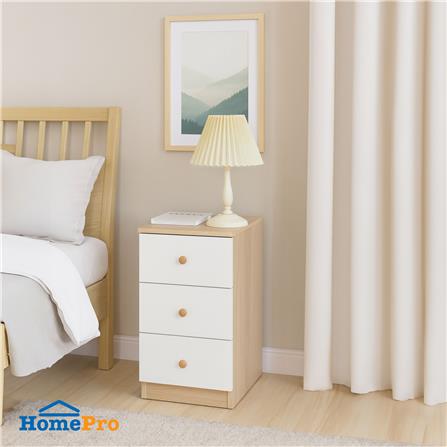 ตู้ลิ้นชัก 3 ลิ้นชัก FURDINI MINIE 30 ซม. สีไม้/ขาว_4