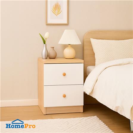 ตู้ลิ้นชัก 2 ลิ้นชัก FURDINI MINIE 30 ซม. สีไม้/ขาว_4