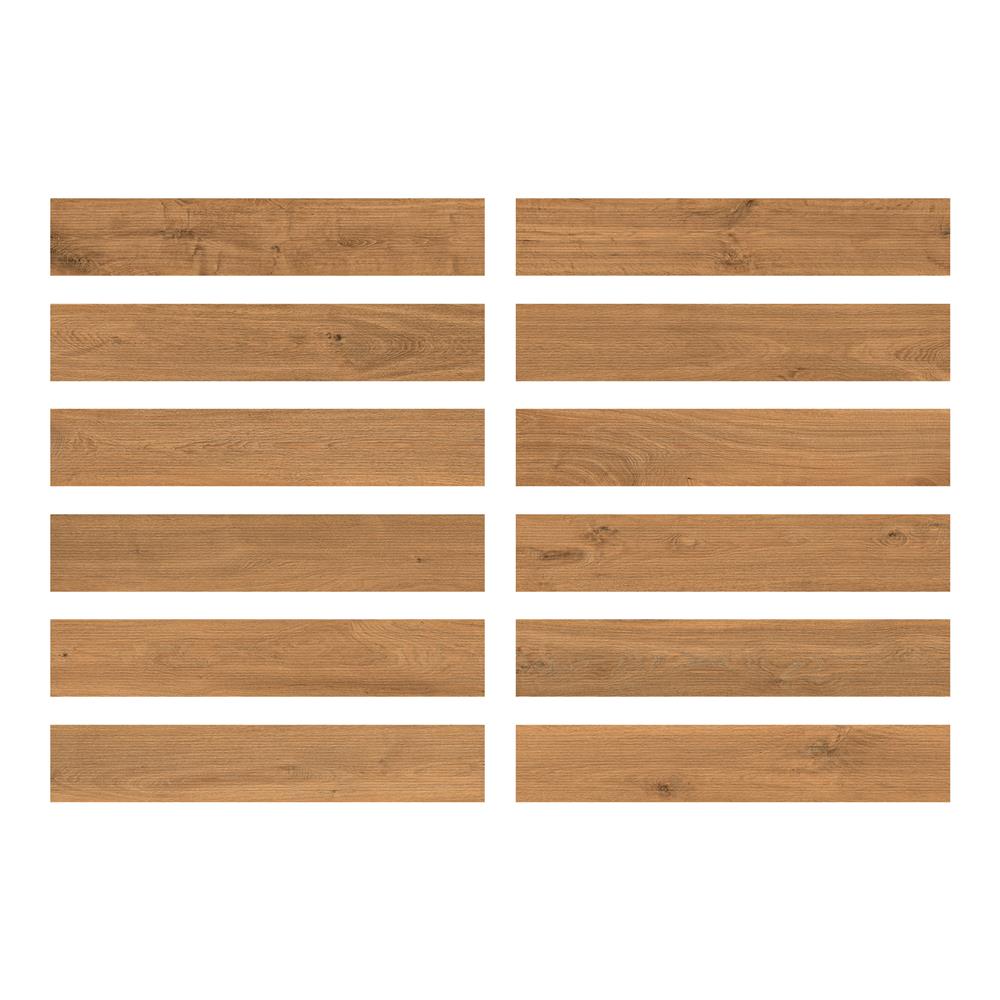 กระเบื้องพื้นพอร์ซเลน 20X120 ซม. TARA เลโอนาร์โด น้ำตาล A 0.96 ตร.ม.