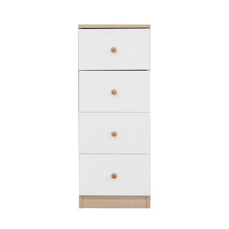 ตู้ลิ้นชัก 4 ลิ้นชัก FURDINI MINIE 30 ซม. สีไม้/ขาว_1