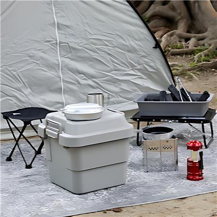 กล่องเครื่องมือ DIY TRUSCO GYC-30 30 ลิตร สีเทา_1