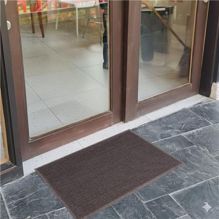 พรมเช็ดเท้าดักฝุ่น KLEEN-TEX STRIPE 90x145 ซม. สีน้ำตาล_4