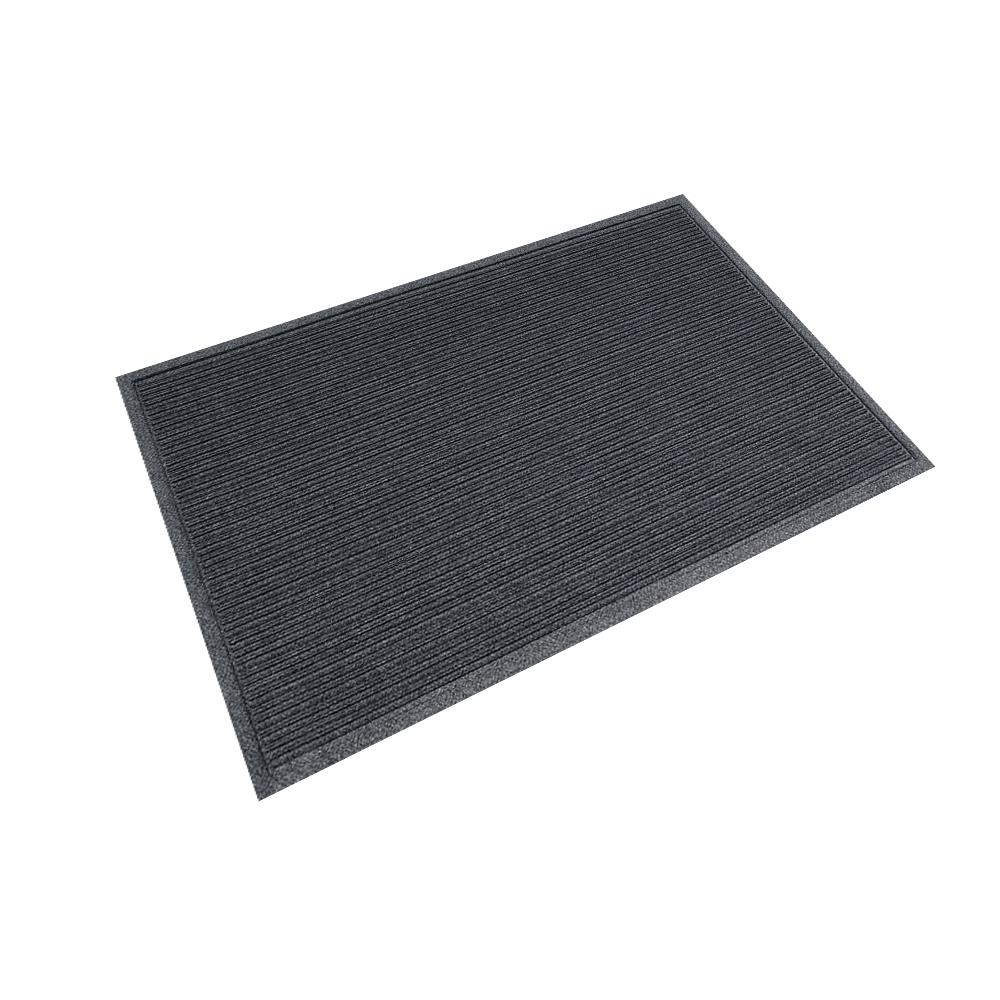 พรมเช็ดเท้าดักฝุ่น KLEEN-TEX STRIPE 90x115 ซม. สีเทาเข้ม