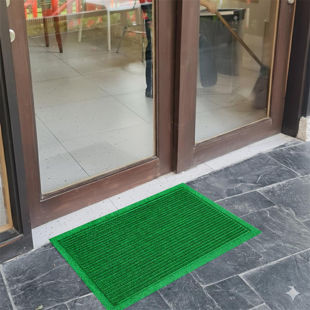 พรมเช็ดเท้าดักฝุ่น KLEEN-TEX STRIPE 90x115 ซม. สีเขียว