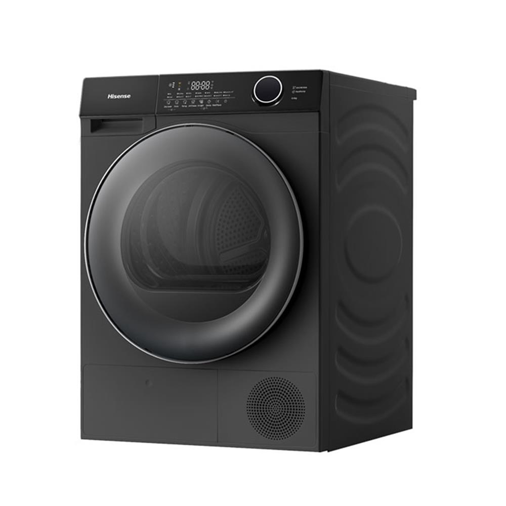 เครื่องอบผ้าฝาหน้า HISENSE DH105M3 10.5 กก. HEAT PUMP สีดำ