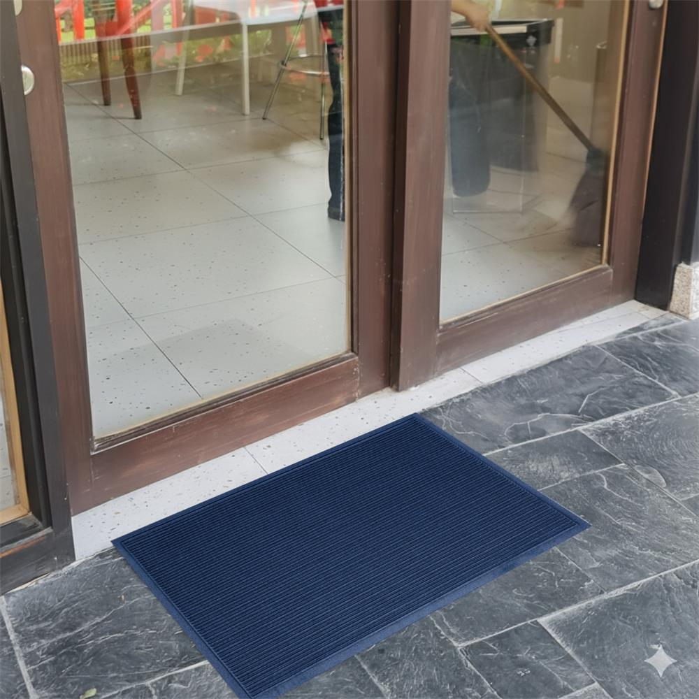 พรมเช็ดเท้าดักฝุ่น KLEEN-TEX STRIPE 45x75 ซม. สี NAVY