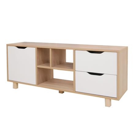 ตู้วางทีวี FURDINI MINIE 120 ซม. สีไม้/ขาว_0