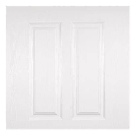 ประตูภายนอก UPVC เจาะลูกบิด MODERNWOOD MWR005 90x200 ซม. สีขาว_2