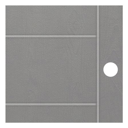 ประตูภายนอก UPVC เจาะลูกบิด MODERNWOOD MWNR004 80x200 ซม. สีเทา_1