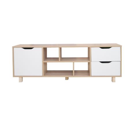 ตู้วางทีวี FURDINI MINIE 140 ซม. สีไม้/ขาว_1