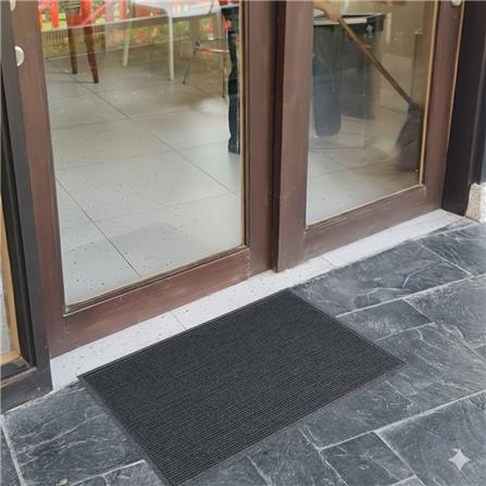 พรมเช็ดเท้าดักฝุ่น KLEEN-TEX STRIPE 60x90 ซม. สีเทาเข้ม_5