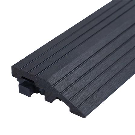 ตัวจบทางเท้า WPC ลายตรง SPRING 30x7.5 ซม. สีดำ_2