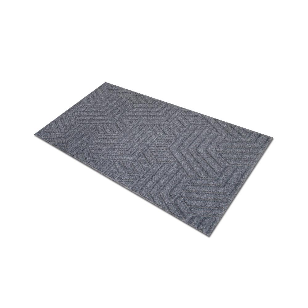 พรมเช็ดเท้าดักฝุ่น PRAW DEE-ECO 45x75 ซม. สีเทา