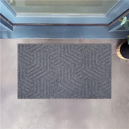 พรมเช็ดเท้าดักฝุ่น PRAW DEE-ECO 45x75 ซม. สีเทา_6