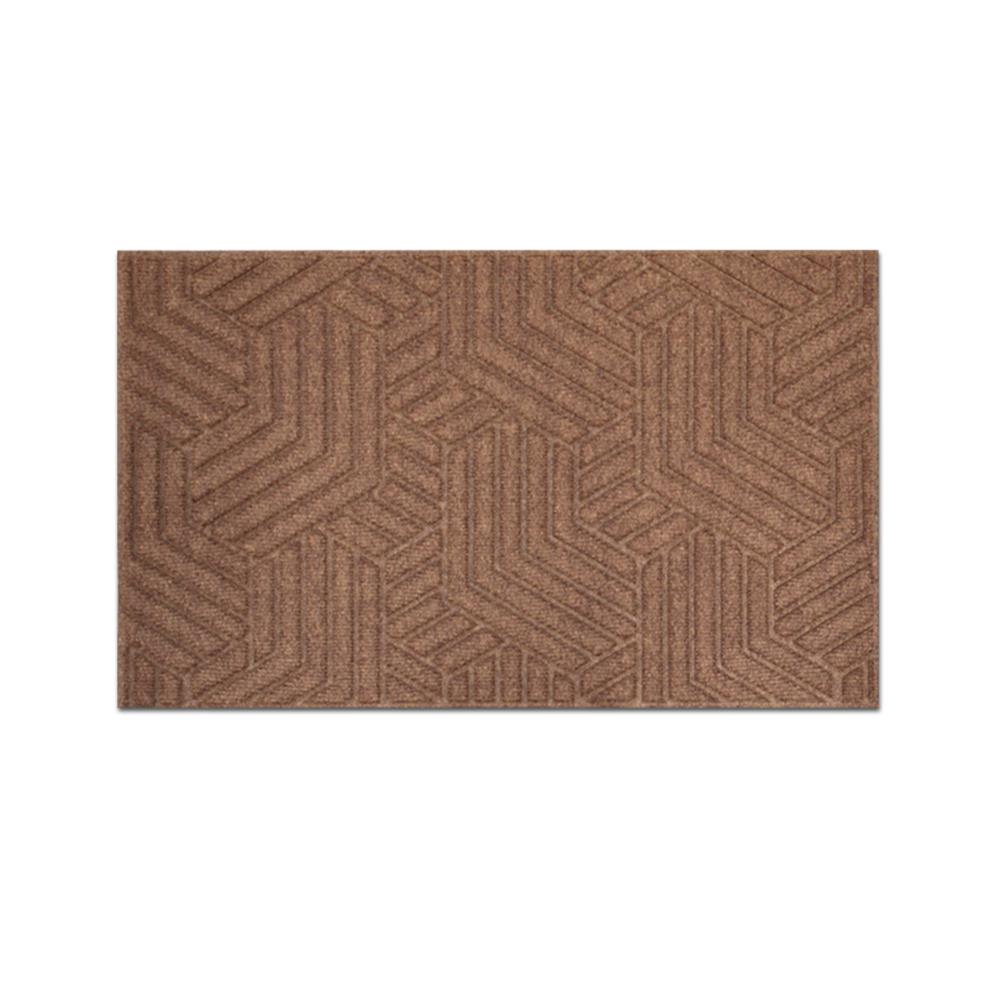 พรมเช็ดเท้าดักฝุ่น DEE-ECO 45x75 ซม. สีน้ำตาล/เบจ