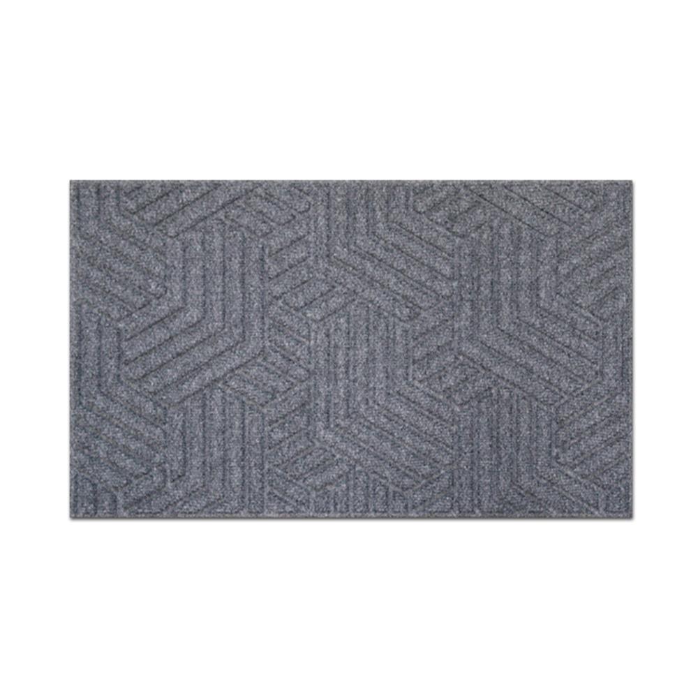 พรมเช็ดเท้าดักฝุ่น DEE-ECO 60X90 ซม. สีเทา