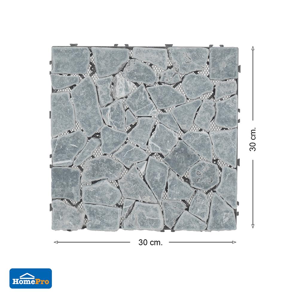 แผ่นทางเท้าหินอ่อน SPRING 30x30 ซม. สีดำ