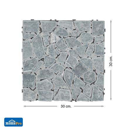 แผ่นทางเท้าหินอ่อน SPRING 30x30 ซม. สีดำ_5