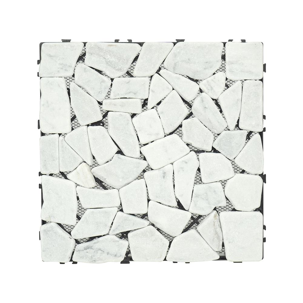 แผ่นทางเท้าหินอ่อน SPRING 30x30 ซม. สีขาว