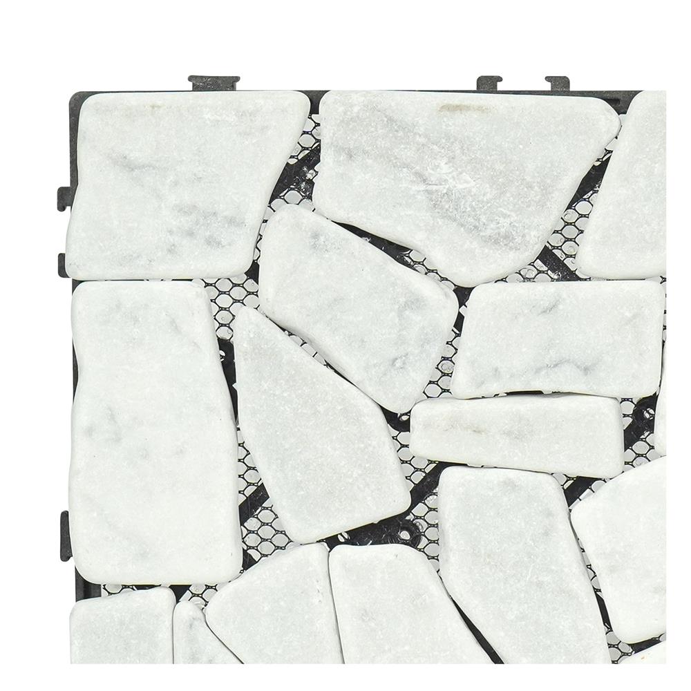 แผ่นทางเท้าหินอ่อน SPRING 30x30 ซม. สีขาว