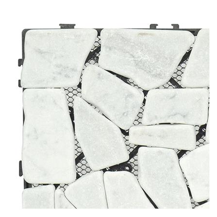 แผ่นทางเท้าหินอ่อน SPRING 30x30 ซม. สีขาว_3