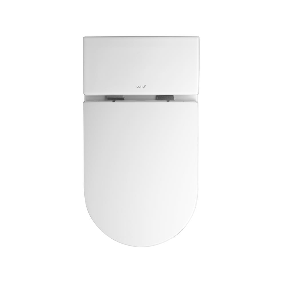 สุขภัณฑ์ 1 ชิ้น COTTO DUACT C10407 4.5 ลิตร สีขาว